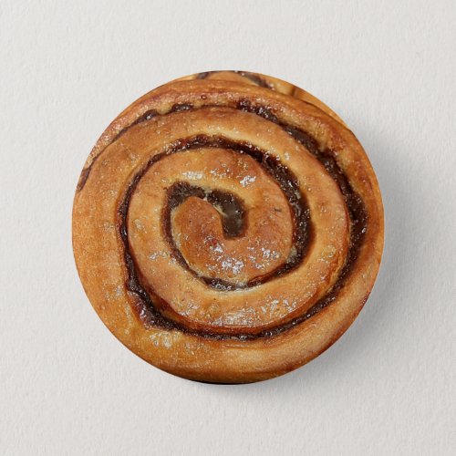 Cinnamon Snail Pastry Pinback Button