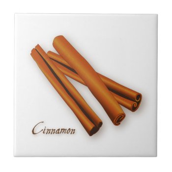 Cinnamon Spice Ceramic Tile by pomegranate_gallery at Zazzle