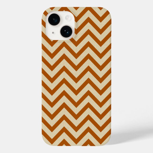 Cinnamon Spice Moods Chevrons Case-Mate iPhone Case (Back)