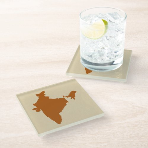 Cinnamon Spice Moods India Glass Coaster