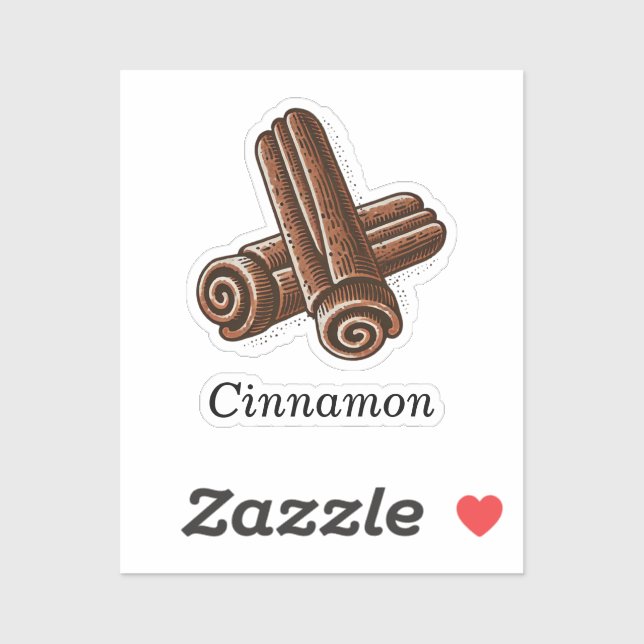 Cinnamon Spice Sticks Herbal Candle Body Sticker (Sheet)