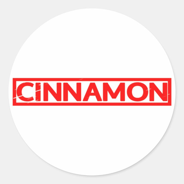 Cinnamon Stamp Classic Round Sticker (Front)