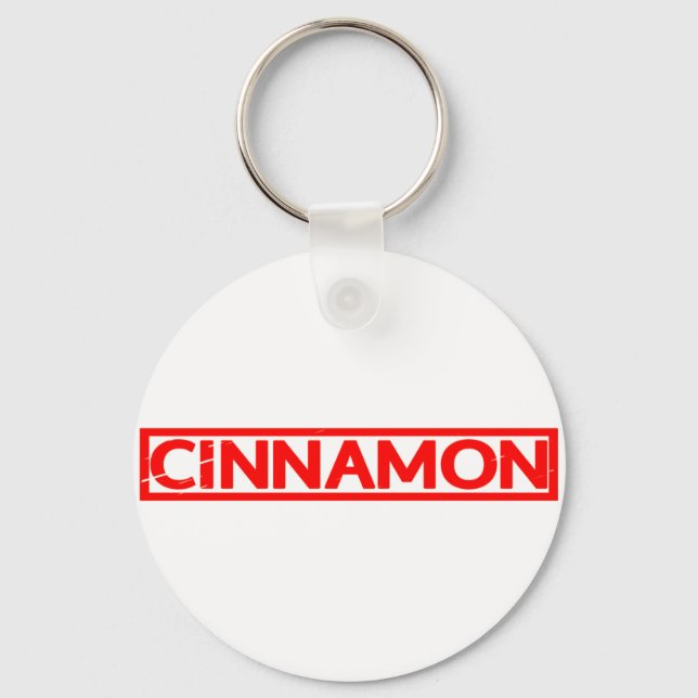 Cinnamon Stamp Keychain (Front)