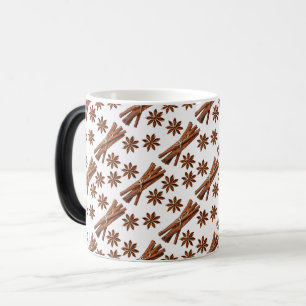 Cinnamon sticks and star anise. color morph mug