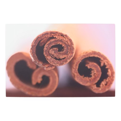 Cinnamon Sticks Metal Print