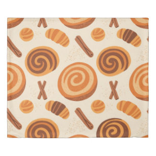 Cinnamon Swirls Cozy Season Duvet Cover – Autumn