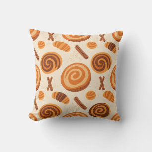 Cinnamon Swirls Throw Blanket – Warm Autumn Pillow