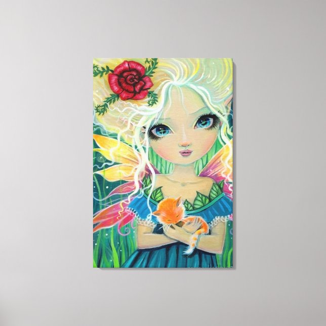 Cinnamon's Fairy Canvas Acrylic Artwork Print (Front)