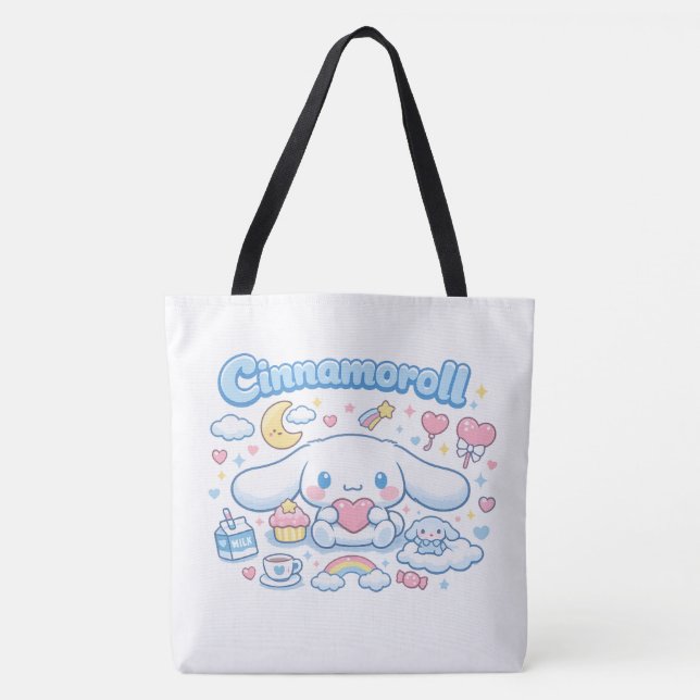 Cinnamoroll Dreamy Tote Bag ☁️🎀 (Front)