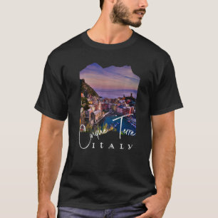 Cinque Terre At Night Cinque Terre Souvenir T-Shirt