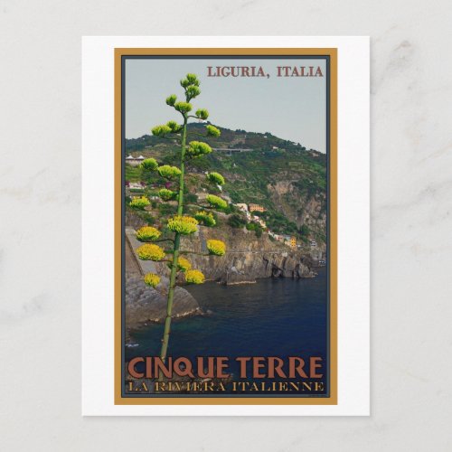 Cinque Terre _ Century Plant Postcard