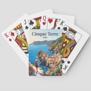 Cinque Terre Coastal Trail Italy Poker Cards