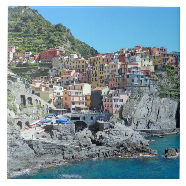 Cinque Terre, Italy Ceramic Tile (Front)