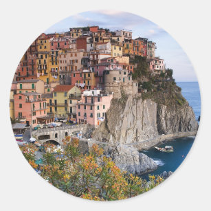 Cinque Terre, Italy Classic Round Sticker