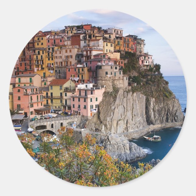 Cinque Terre, Italy Classic Round Sticker (Front)