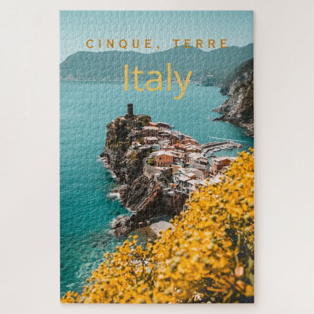 Cinque Terre, Italy Colorful Jigsaw Puzzle (Vertical)