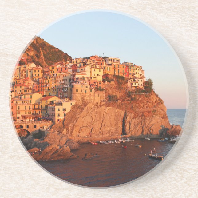 Cinque Terre, Italy Drink Coaster (Front)