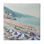 Cinque Terre Italy Fun Beach Scenic Travel Photo Ceramic Tile at Zazzle