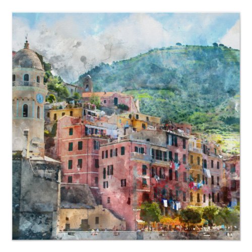Cinque Terre Italy in the Italian Riviera Poster