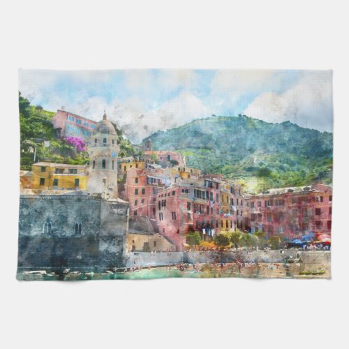 Cinque Terre Italy in the Italian Riviera Towel