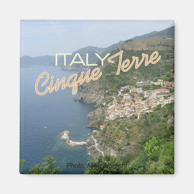 Cinque Terre Italy Italia Seascape Scene Magnets (Front)