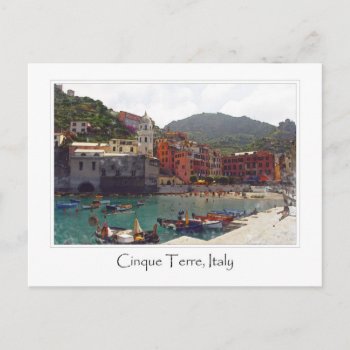 Cinque Terre Italy | Italian Riviera Postcard by bbourdages at Zazzle
