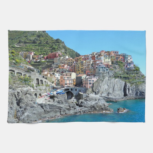 Cinque Terre, Italy Kitchen Towel (Horizontal)