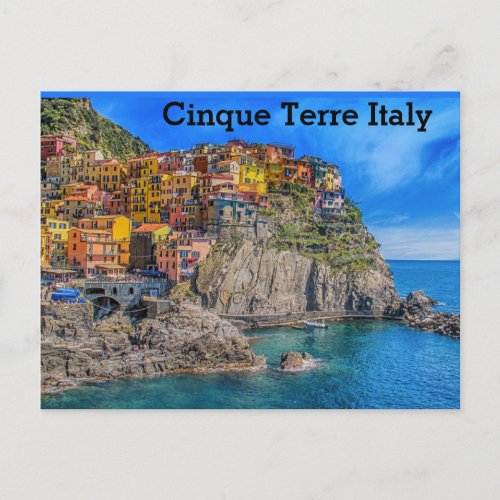 Cinque Terre Italy Postcard