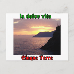 Cinque Terre Italy Postcard