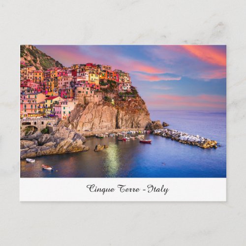 Cinque Terre Italy Postcard