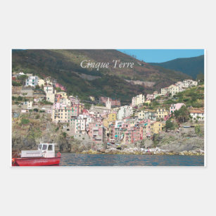 Cinque Terre Italy Rectangular Sticker