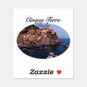 Cinque Terre, Italy: Romantic Evening Sticker