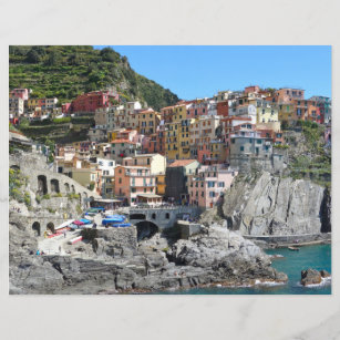 Cinque Terre Italy Scrapbook Paper