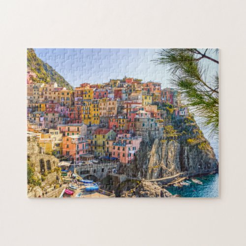 Cinque Terre Italy Sea Houses Jigsaw Puzzle