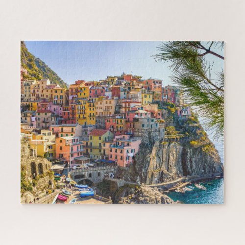 Cinque Terre Italy Seaside Old Village Buildings Jigsaw Puzzle