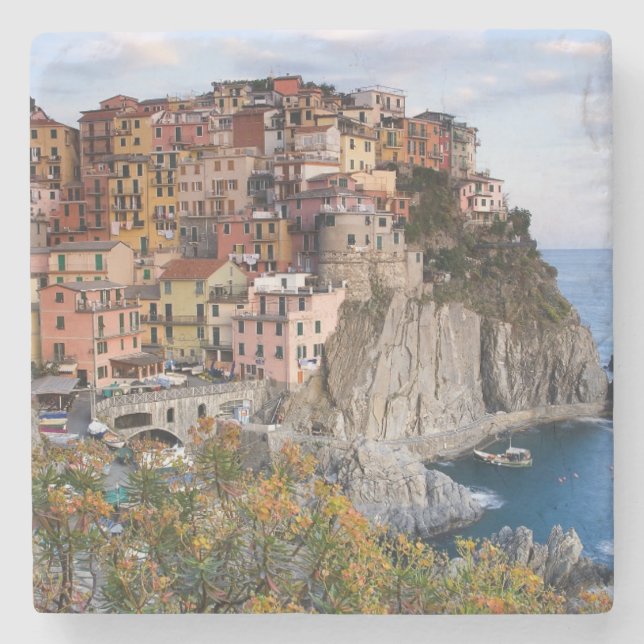 Cinque Terre, Italy Stone Coaster (Front)