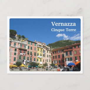 CINQUE TERRE - Italy - VERNAZZA Postcard