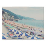 Cinque Terre Italy Vintage Beach Travel Photo Faux Canvas Print at Zazzle