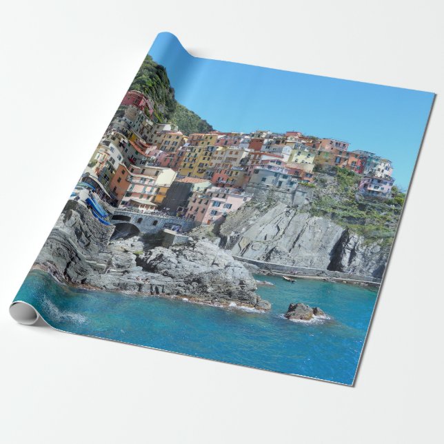 Cinque Terre, Italy Wrapping Paper (Unrolled)