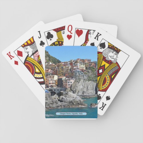 Cinque Terre Liguria Italy Poker Cards
