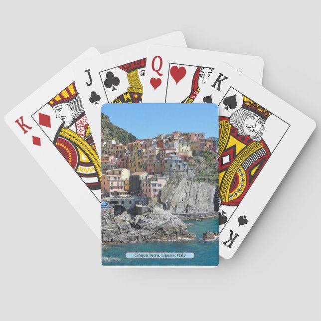 Cinque Terre, Liguria, Italy Poker Cards (Back)
