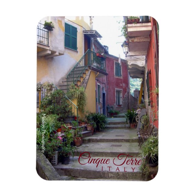 Cinque Terre (Monterosso Street) Magnet (Vertical)