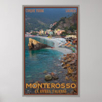 Cinque Terre - Morning Monterosso Beach Poster