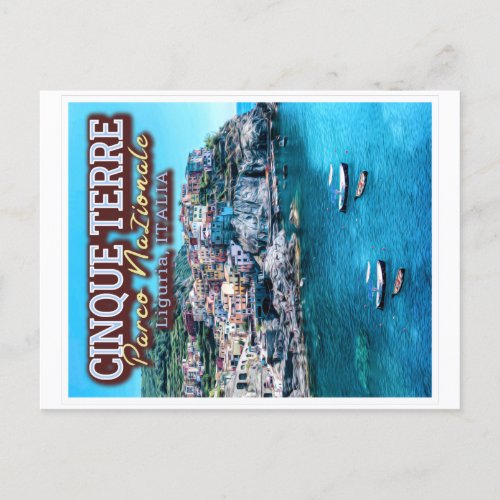 CINQUE TERRE NATIONAL PARK _ LIGURIA ITALY POSTCARD