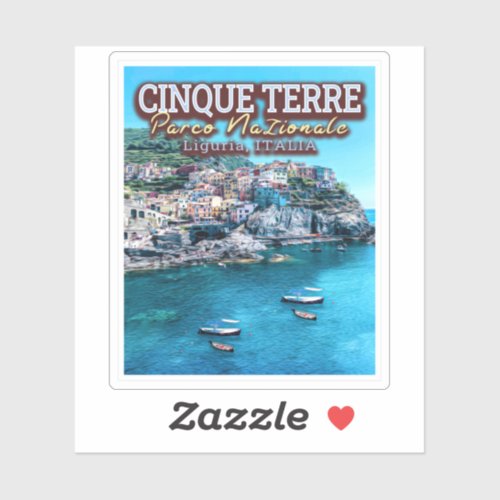 CINQUE TERRE NATIONAL PARK _ LIGURIA ITALY STICKER