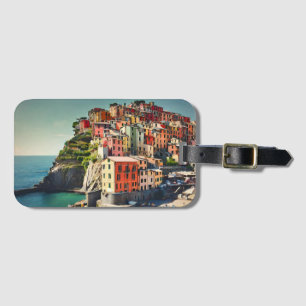 Cinque Terre Postcard Luggage Tag