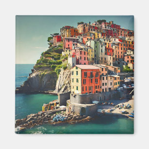 Cinque Terre Postcard Magnet