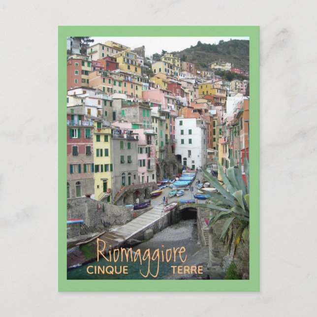 Cinque Terre (Riomaggiore Harbor) Postcard (Front)
