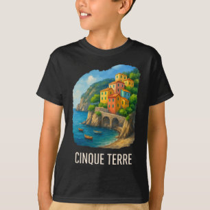 Cinque Terre Travel Italy Escape Monterosso Coast T-Shirt