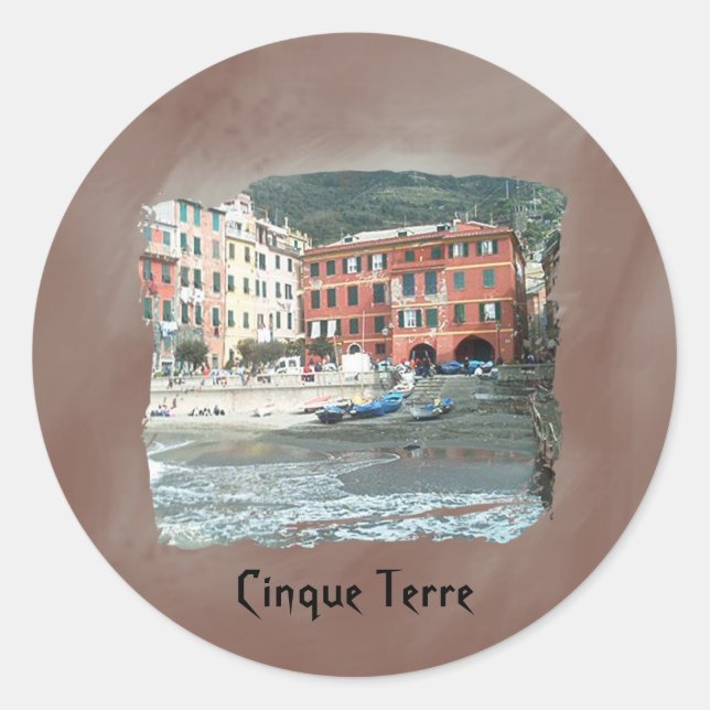 Cinque Terre - Vernazza Classic Round Sticker (Front)